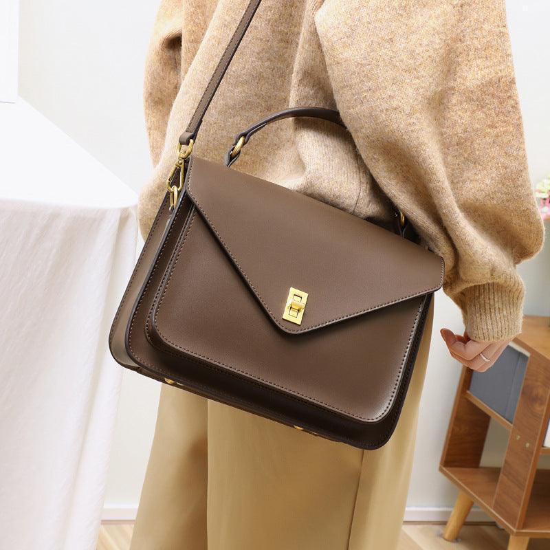 retro leather handbag for women - MRSLM