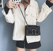 chain crossbody shoulder bag, view 3 - MRSLM