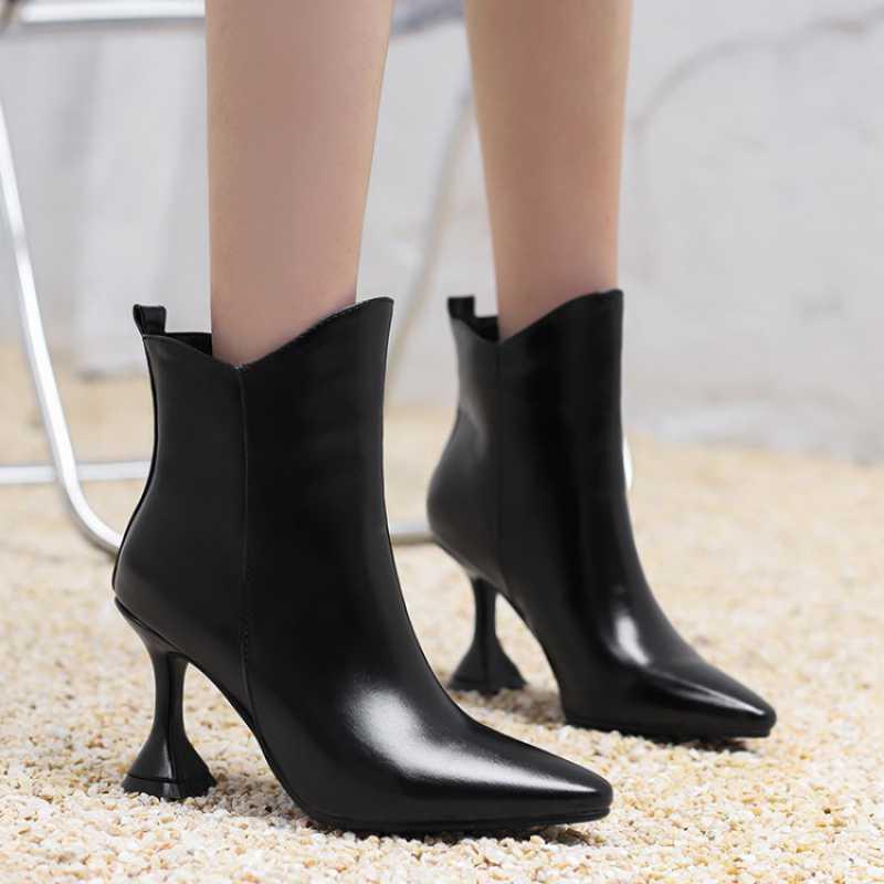 Women's soft PU pointed-toe shoes, view 2 - MRSLM