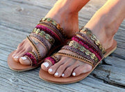 Women's closed toe half slipper sandals, view 2 - MRSLM