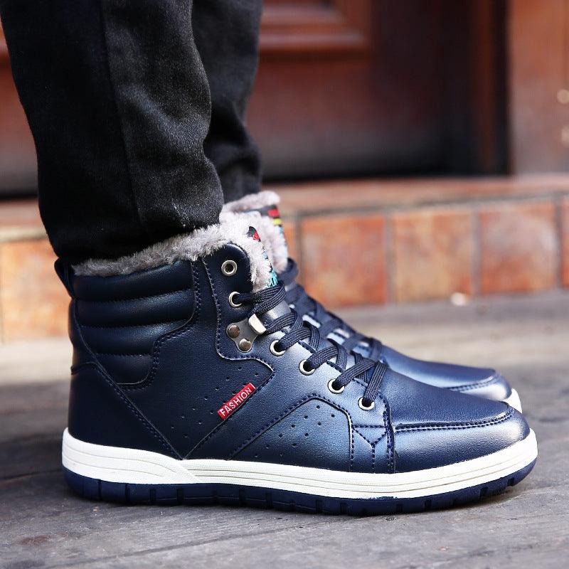 men's high-top cotton snow boots, view 9 - MRSLM
