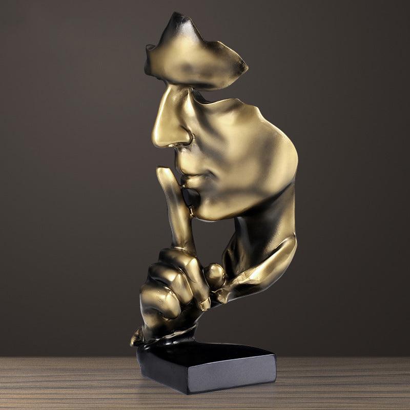 Silence Is Gold Office Ornament