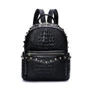women's small square cowhide backpack, view 3 - MRSLM