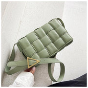 woven PU messenger bag, view 8 - MRSLM