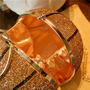 Rhinestone ball crossbody evening bag, view 3 - MRSLM