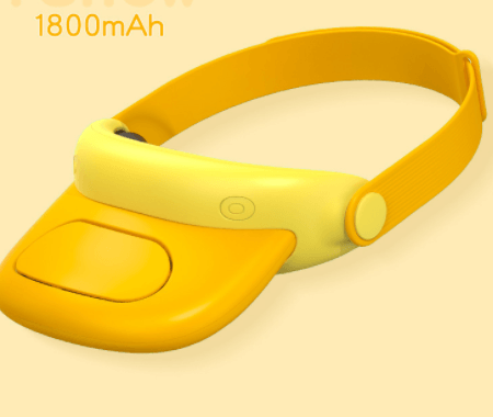 kids duck hat with bladeless fan, view 3 - MRSLM