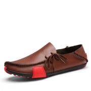 Men's soft flat sole leather shoes, view 4 - MRSLM