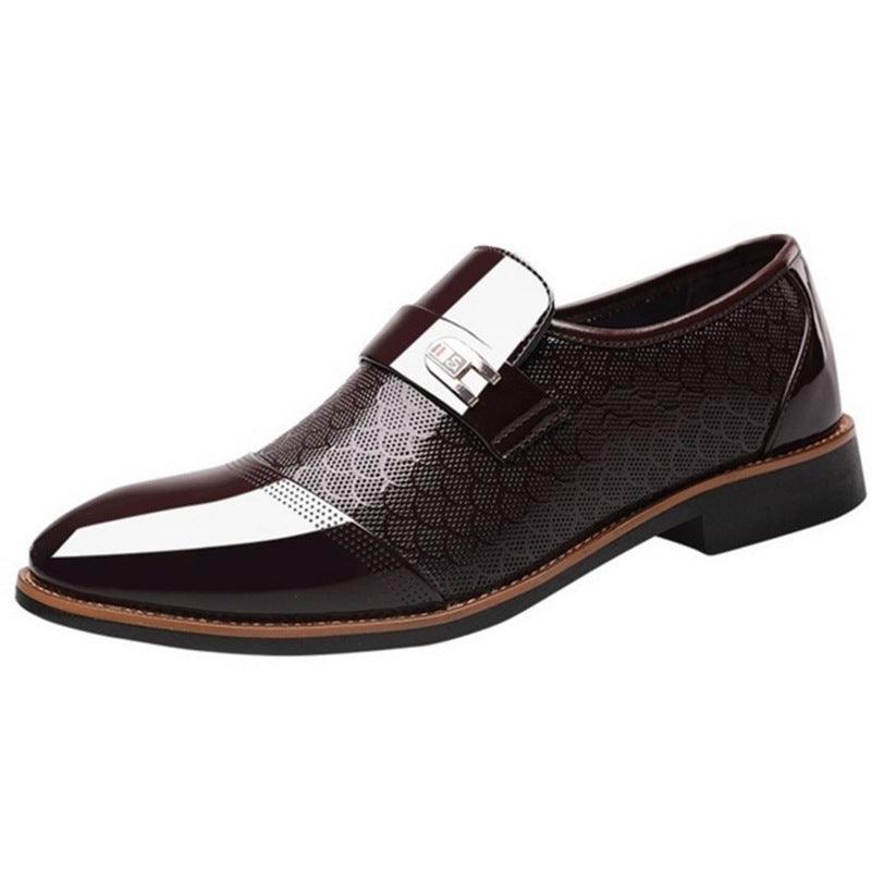 New embossed men's leather shoes - MRSLM