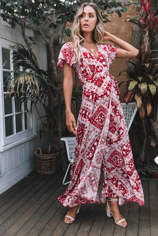 Printed high-waist velvet dress, view 9 - MRSLM