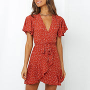short sleeve dress, view 2 - MRSLM
