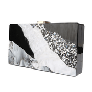 Acrylic marble phone clutch, view 5 - MRSLM