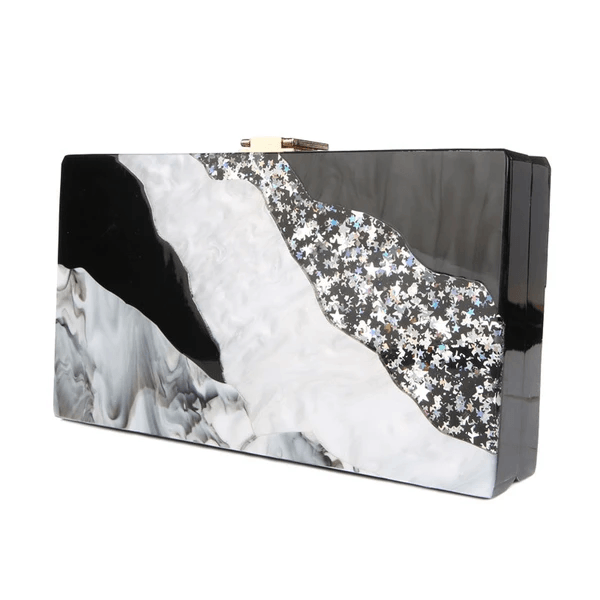 Acrylic marble phone clutch, view 5 - MRSLM