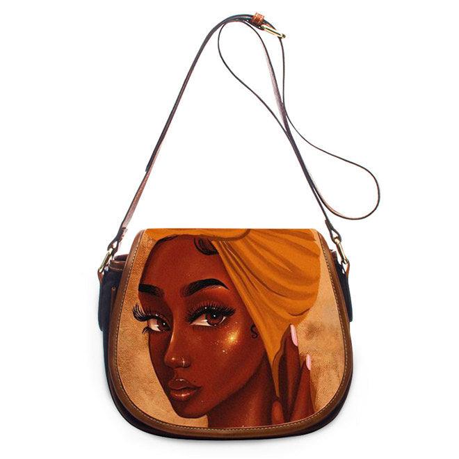 African Pu women's One Shoulder Messenger Bag - MRSLM