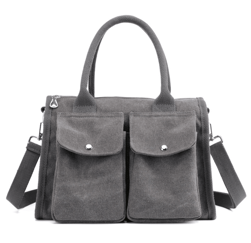 casual canvas crossbody hobo bag, view 14 - MRSLM