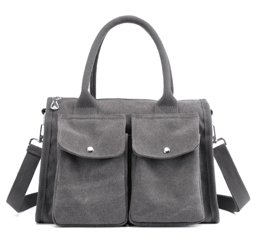 casual canvas crossbody hobo bag, view 14 - MRSLM