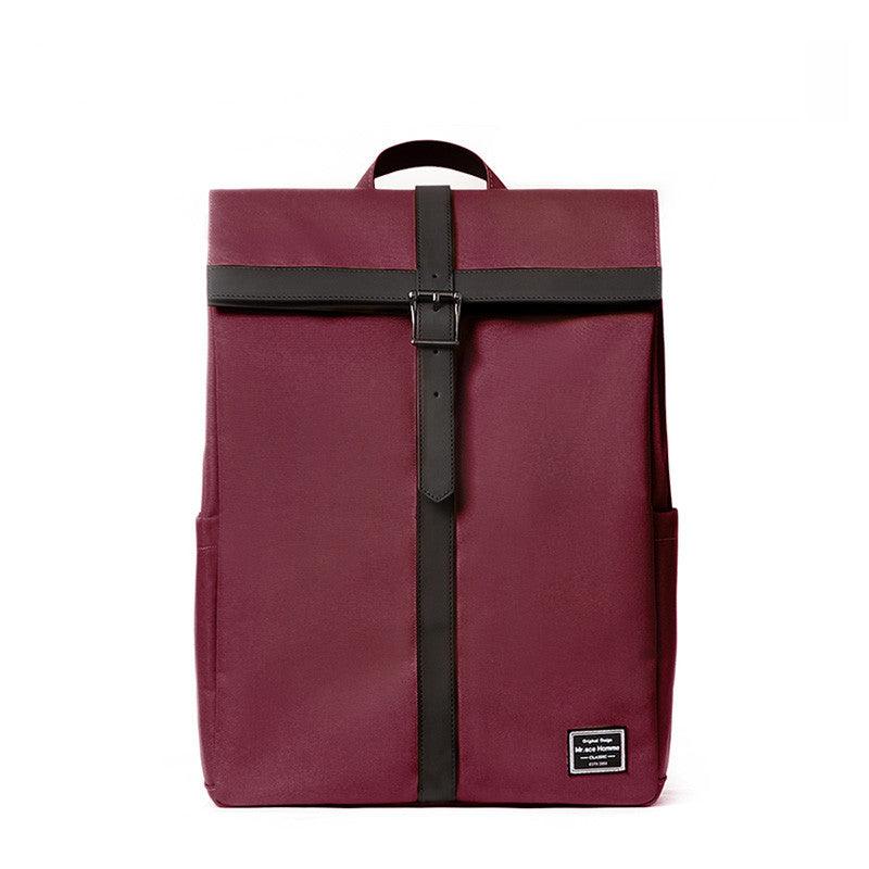 Women's solid color computer backpack, view 9 - MRSLM