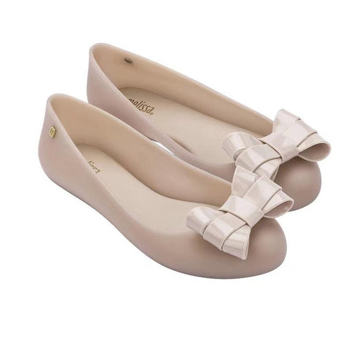 Colorblock flat shoes with shallow bow, view 2 - MRSLM