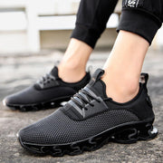 Men's knit mesh running shoes, view 5 - MRSLM