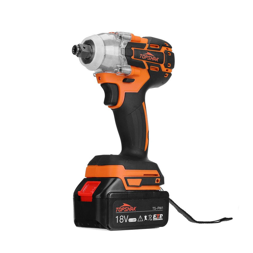 Topshak TS-PW1 Brushless Impact Wrench LED 15000mAh Rechargeable Woodworking Maintenance Tool W/ Battery - MRSLM