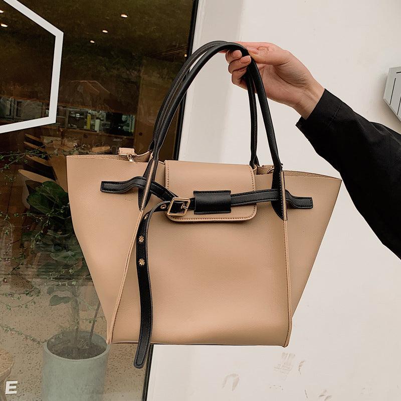 large PU shoulder messenger handbag, view 3 - MRSLM