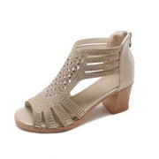 peep toe high heels, view 3 - MRSLM