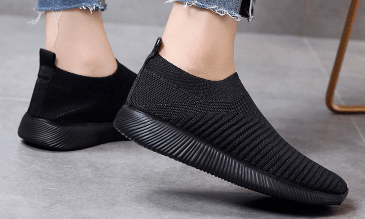 2021 winter new casual knitted socks shoes flat sports shoes - MRSLM