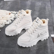 thick-soled plus velvet lace-up shoes, view 2 - MRSLM