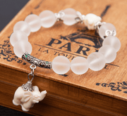 crystal elephant charm bracelet - MRSLM