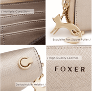 Women's long zipper clutch wallet, view 3 - MRSLM