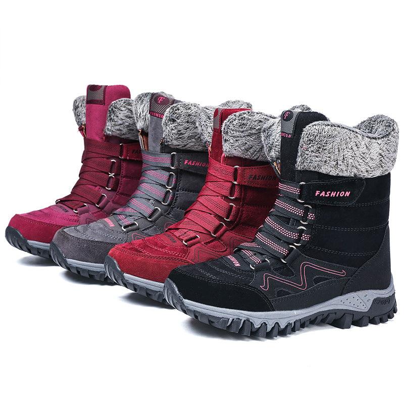 Snow boots high-top plus velvet padded non-slip cotton boots - MRSLM