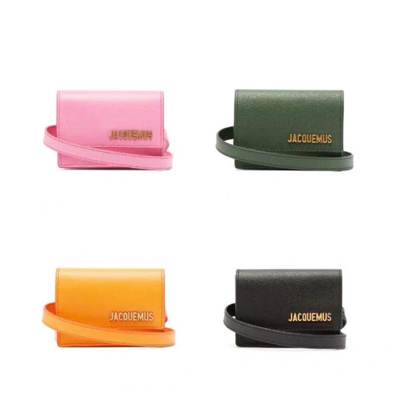 mini double belt crossbody card holder - MRSLM