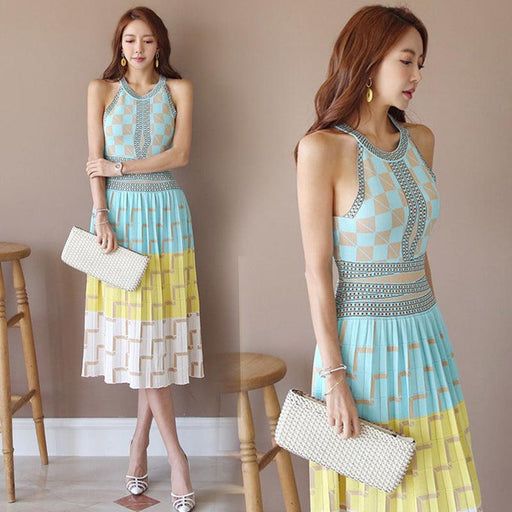 big swing halter sleeveless dress - MRSLM