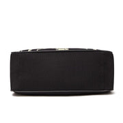 black canvas messenger bag, view 4 - MRSLM
