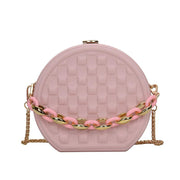 round lattice chain pouch bag, view 9 - MRSLM