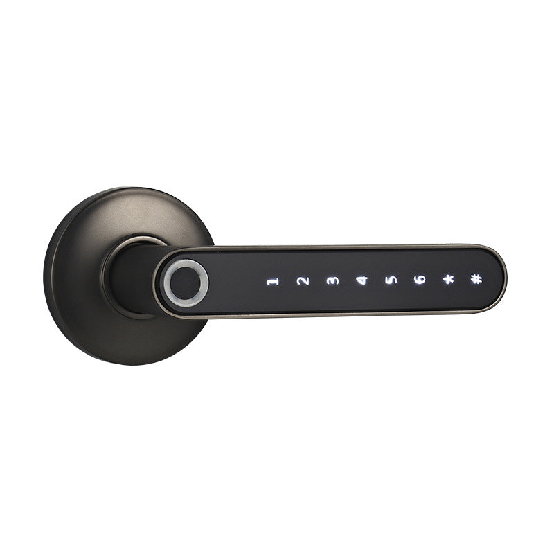 Smart Lock Fingerprint Password Electric Digital Lock  Alloy Keyless Security Door Handle For Home