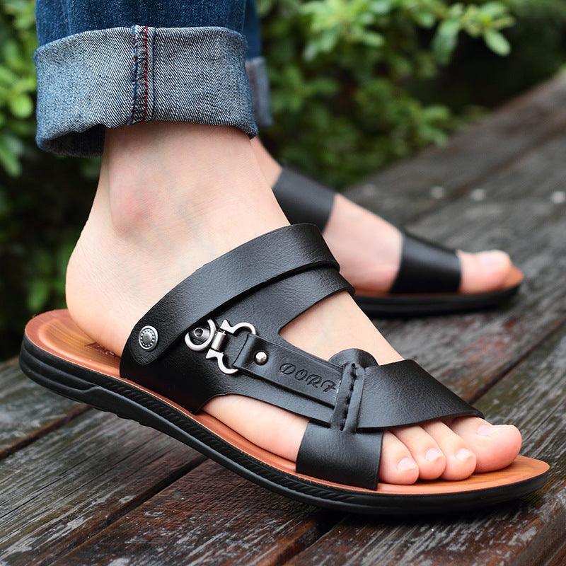 casual beach flip flops, view 4 - MRSLM
