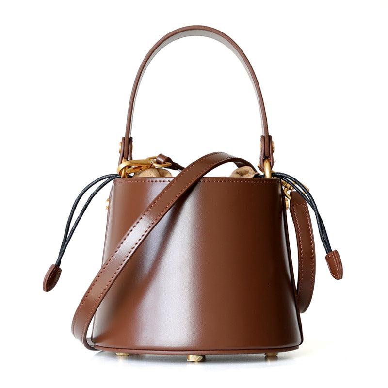leather mini bucket bag - MRSLM