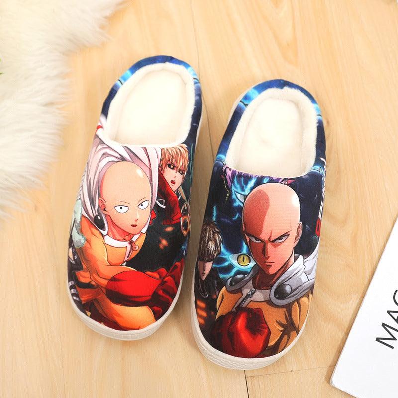Men's cartoon cotton slippers, view 4 - MRSLM