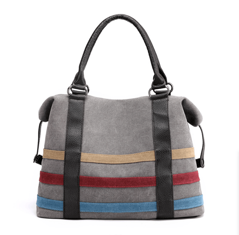 women's large canvas Boston tote bag, view 11 - MRSLM