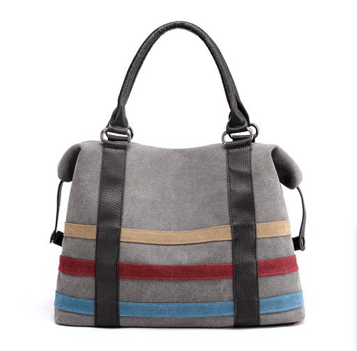 women's large canvas Boston tote bag, view 11 - MRSLM