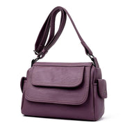 Women's genuine leather crossbody handbag, view 11 - MRSLM