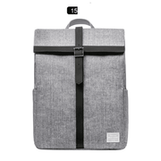 Women's solid color computer backpack, view 8 - MRSLM