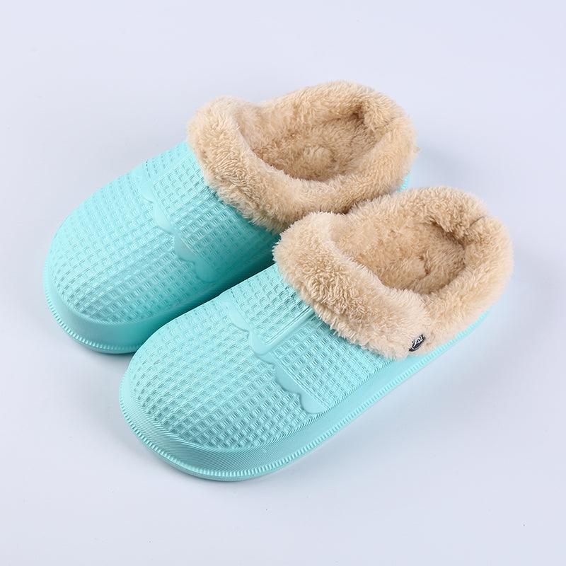 Removable cotton plush shoe cover slippers, view 5 - MRSLM