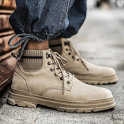 Men's mid-top front-tie boots, view 2 - MRSLM