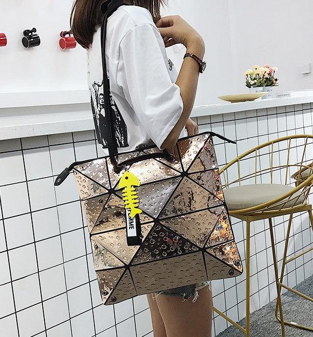 holographic laser shoulder handbag, view 12 - MRSLM