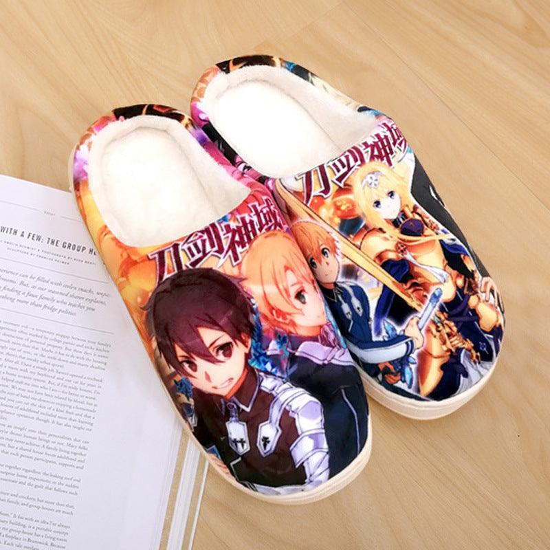 Men's cartoon cotton slippers, view 3 - MRSLM