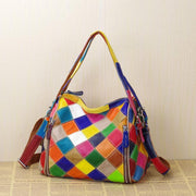 patchwork leather shoulder bag - MRSLM