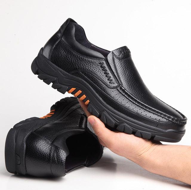 men's business casual cowhide shoes, view 5 - MRSLM