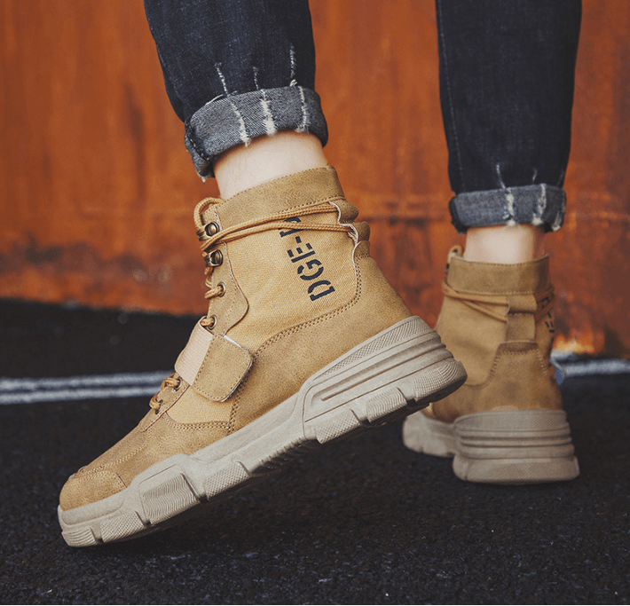 Men's lace-up microfiber winter boots - MRSLM