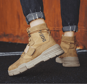 Men's lace-up microfiber winter boots, view 11 - MRSLM
